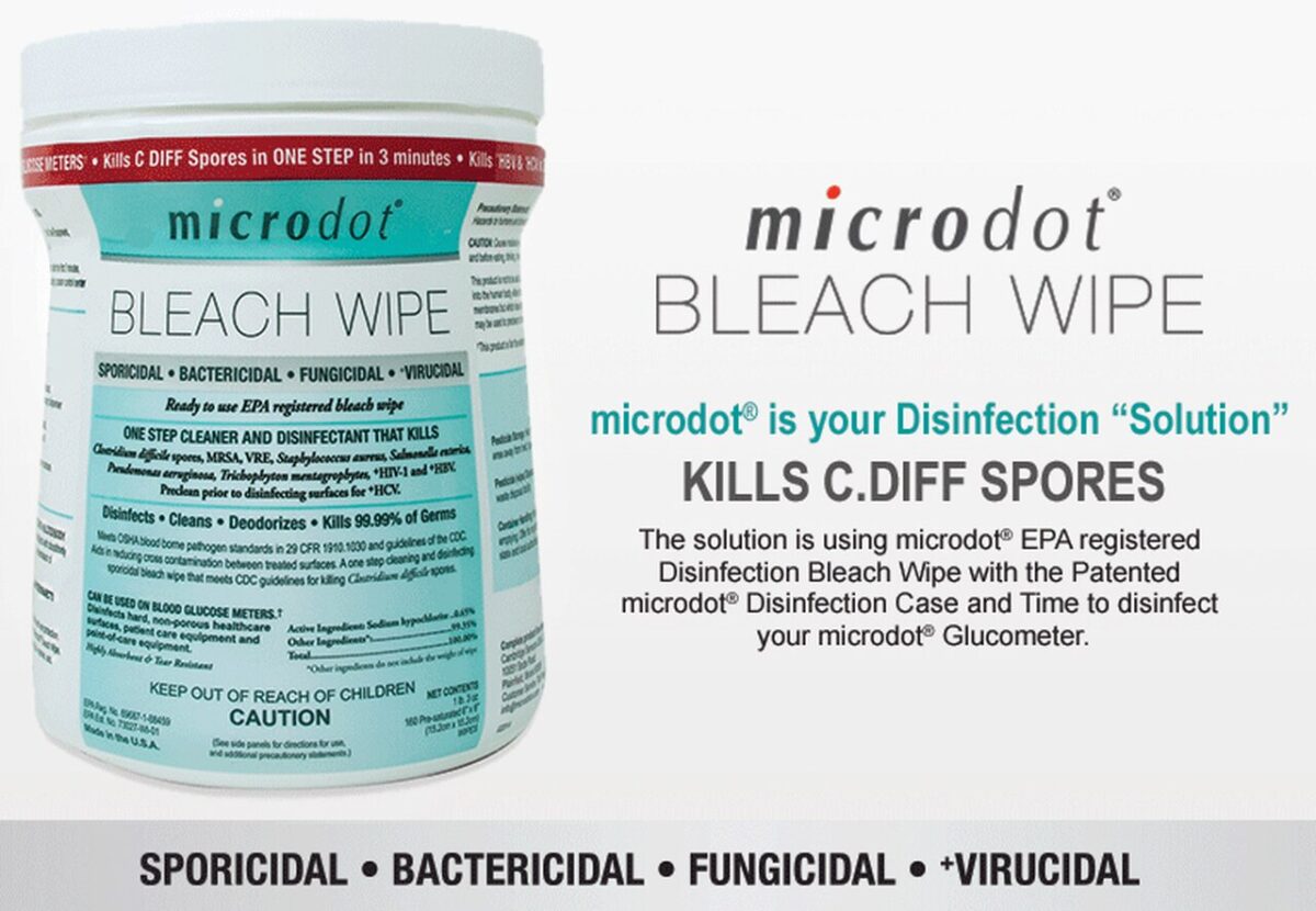 MicroDot® Bleach WipesKills 99.99 of Germs (160 Wipes) Slade Safety